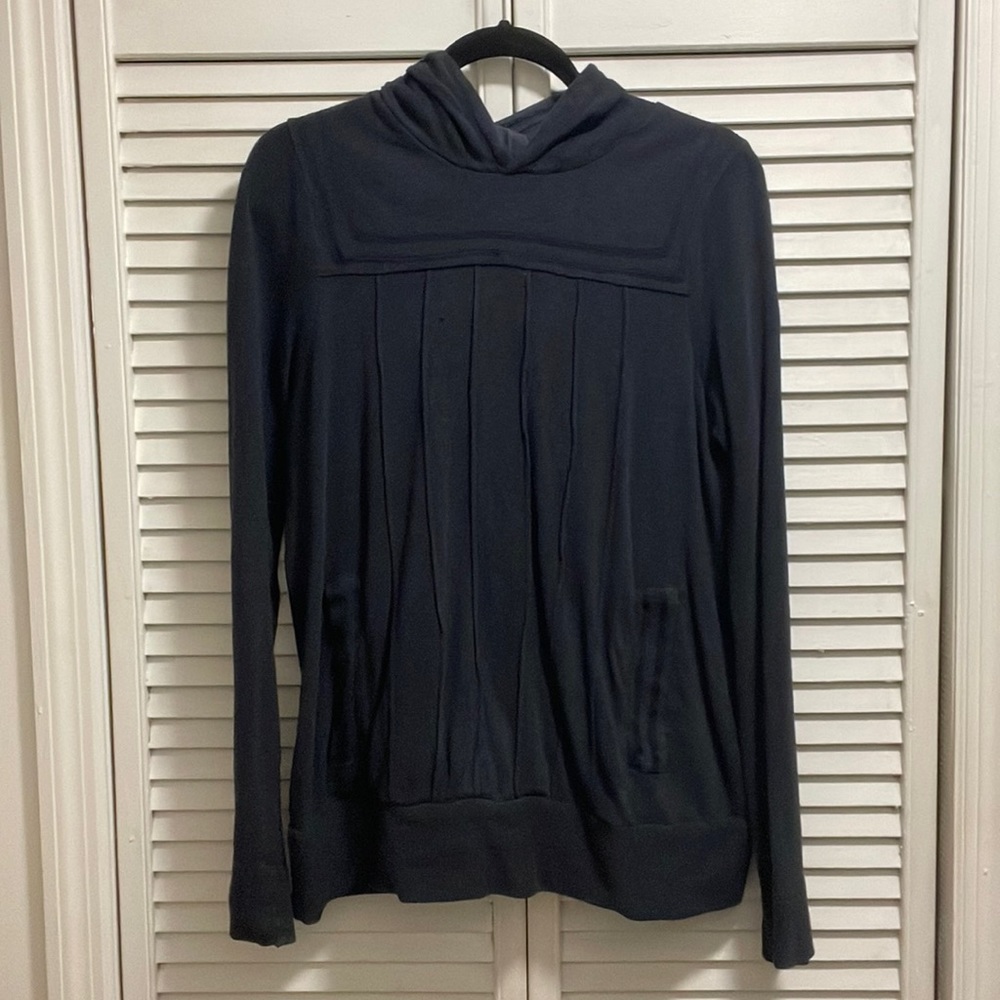 Marc by Marc Jacobs navy cotton jersey hooded sweater